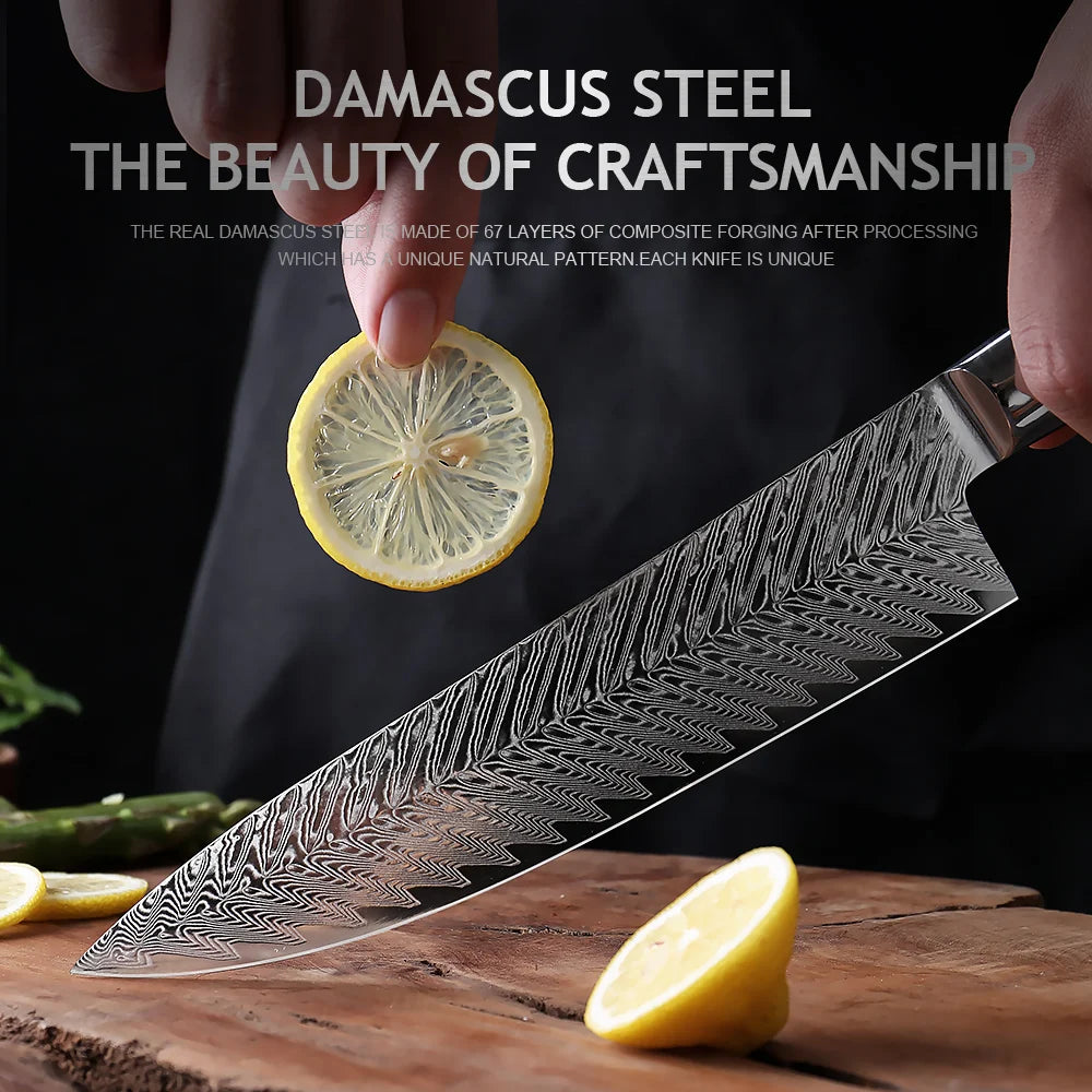 The Damascus Chef's Knife