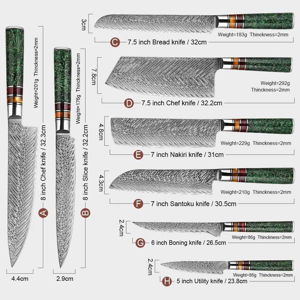 The Damascus Chef's Knife
