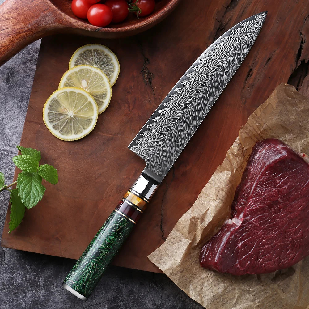 The Damascus Chef's Knife