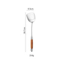 Cross-Border Kitchenware 316 Stainless Steel Spatula for Cooking Household Soup Spoon Rosewood Handle Spatula Kitchen Utensils Frying Spoon