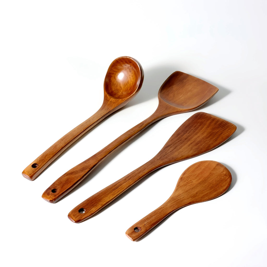 Non-Stick Pan Special Spatula for Cooking, Household Spatula, Wooden Spatula, Wooden Spoon, Rice Spoon, Wooden Spatula, Kitchen Utensils Spatula
