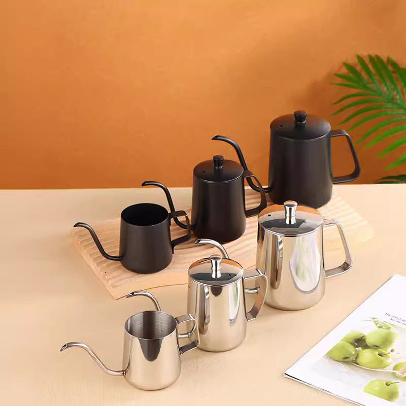 Pour-Over Kettle with Fine Spout, 304 Long Spout Kettle, Coffee Pot for Drip Coffee, Filter Cup, Coffee Utensils, Coffee Cup