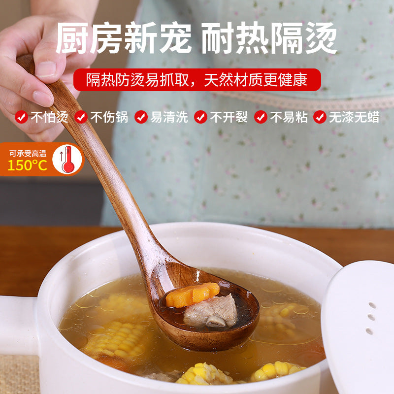 Non-Stick Pan Special Spatula for Cooking, Household Spatula, Wooden Spatula, Wooden Spoon, Rice Spoon, Wooden Spatula, Kitchen Utensils Spatula