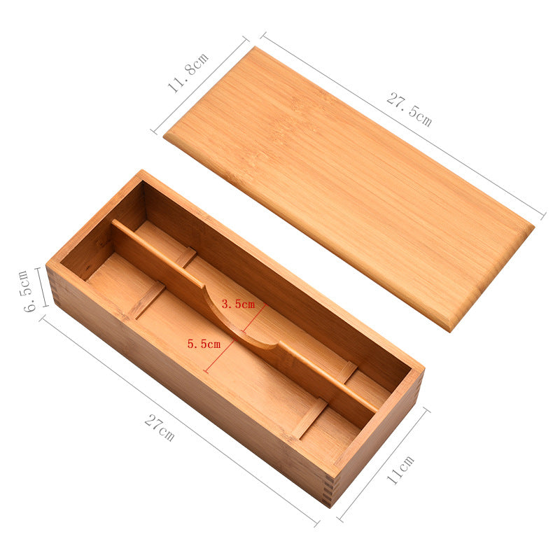 Japanese style chopsticks box with lid hotel spoon Fork tableware storage box lettering kitchen supplies compartment chopsticks basket