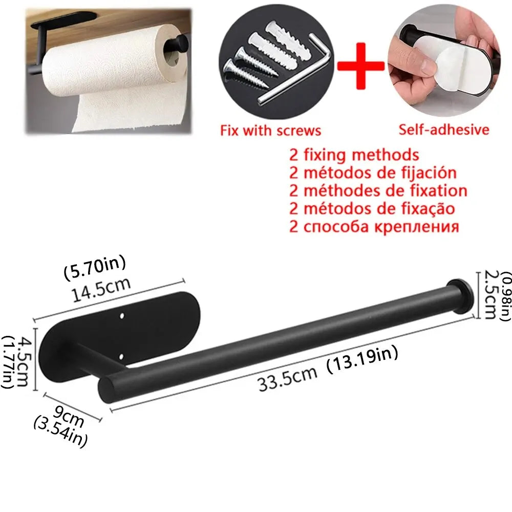 Kitchen Paper Towel Holder / Adhesive Tissue Hanger