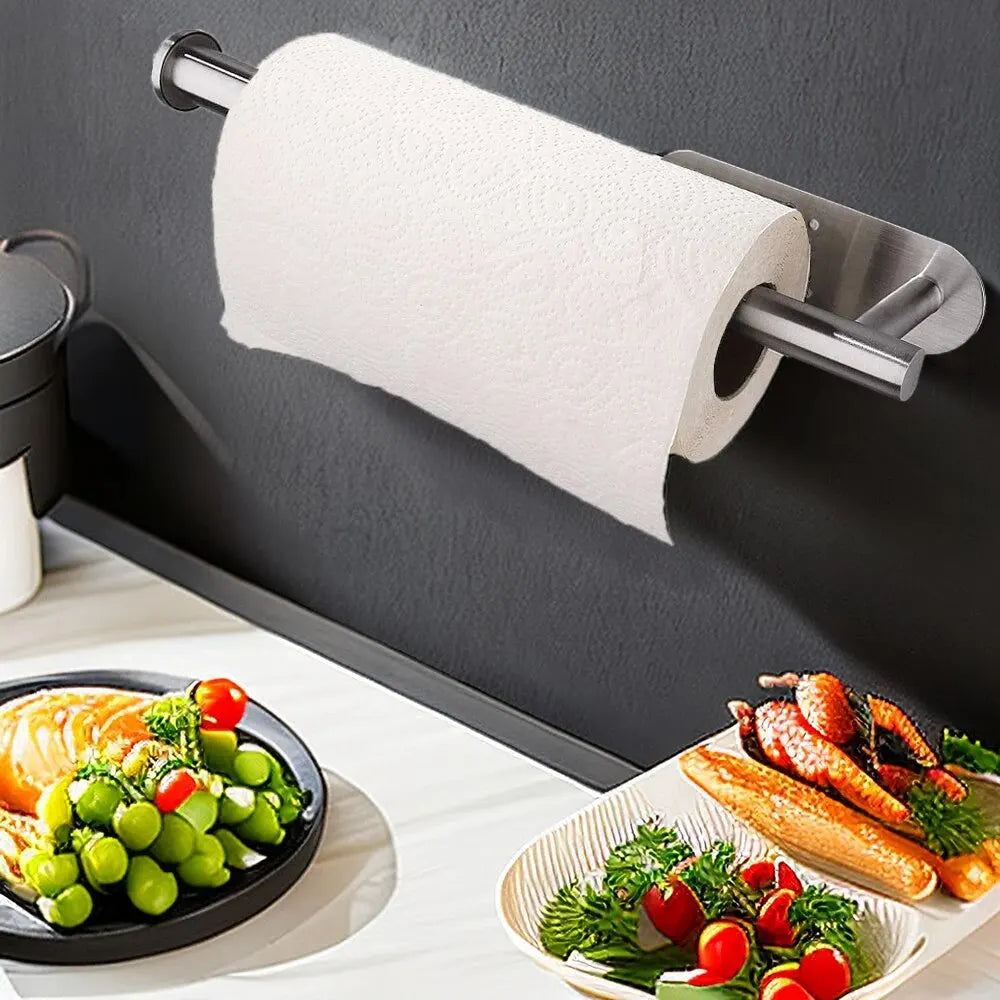 Kitchen Paper Towel Holder / Adhesive Tissue Hanger