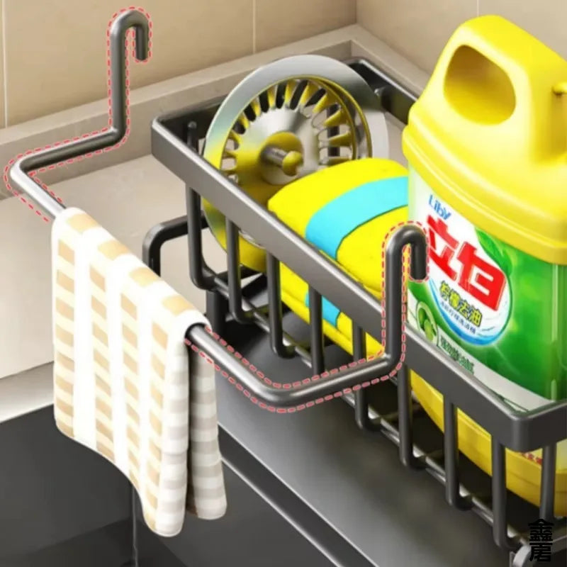 The Faucet-Mounted Sink Organizer