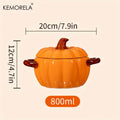 Ceramic Pumpkin Casserole Bowl
