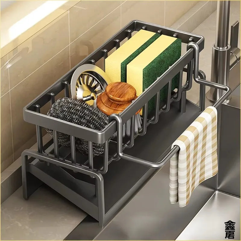 The Faucet-Mounted Sink Organizer