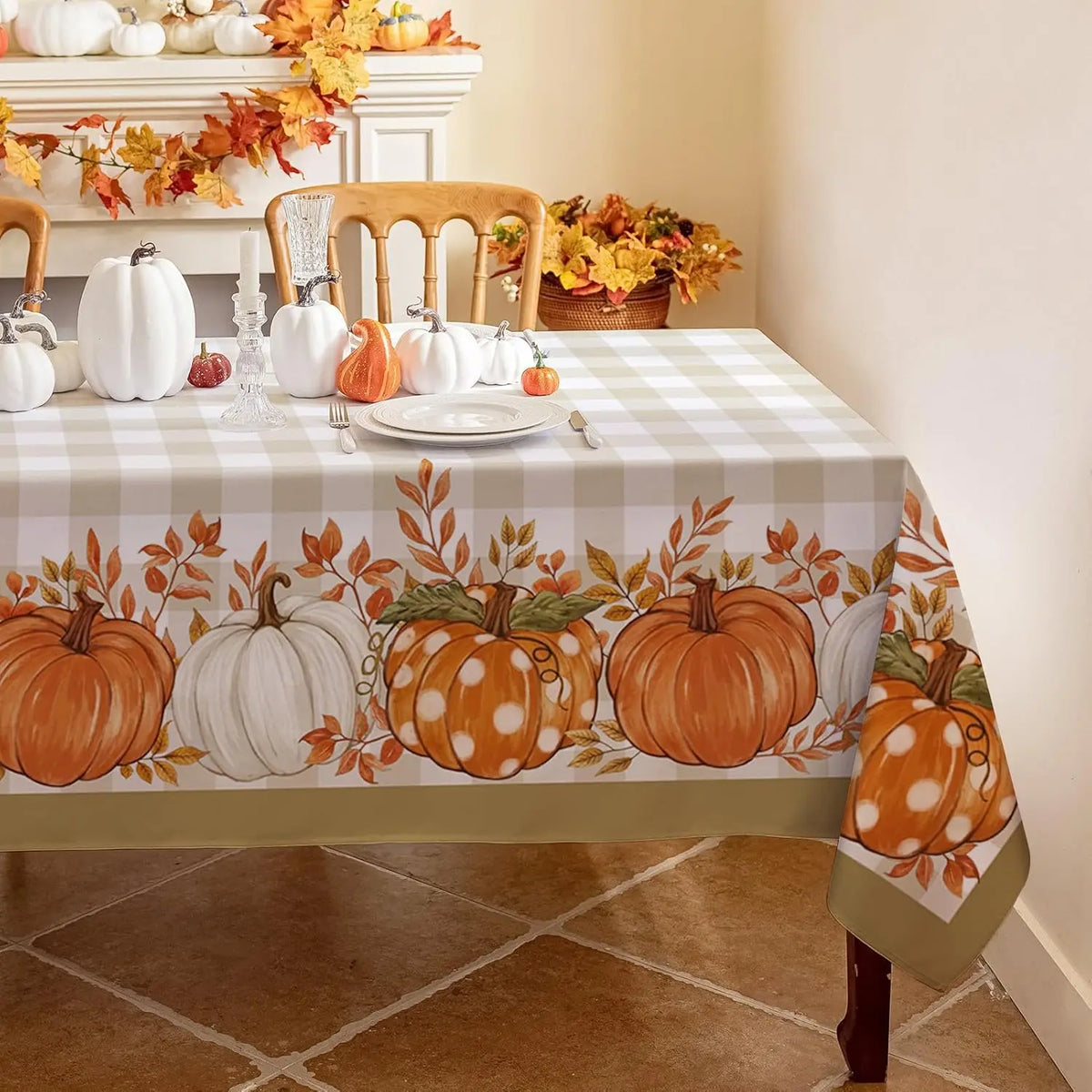 Buffalo Plaid Harvest Tablecloth