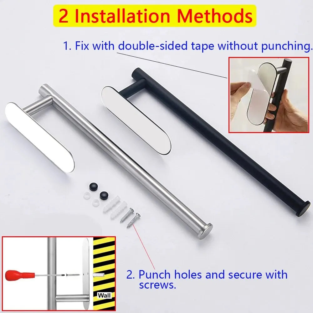 Kitchen Paper Towel Holder / Adhesive Tissue Hanger