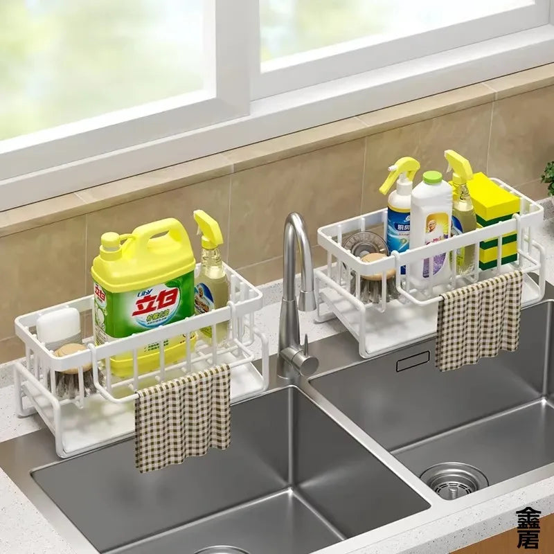 The Faucet-Mounted Sink Organizer