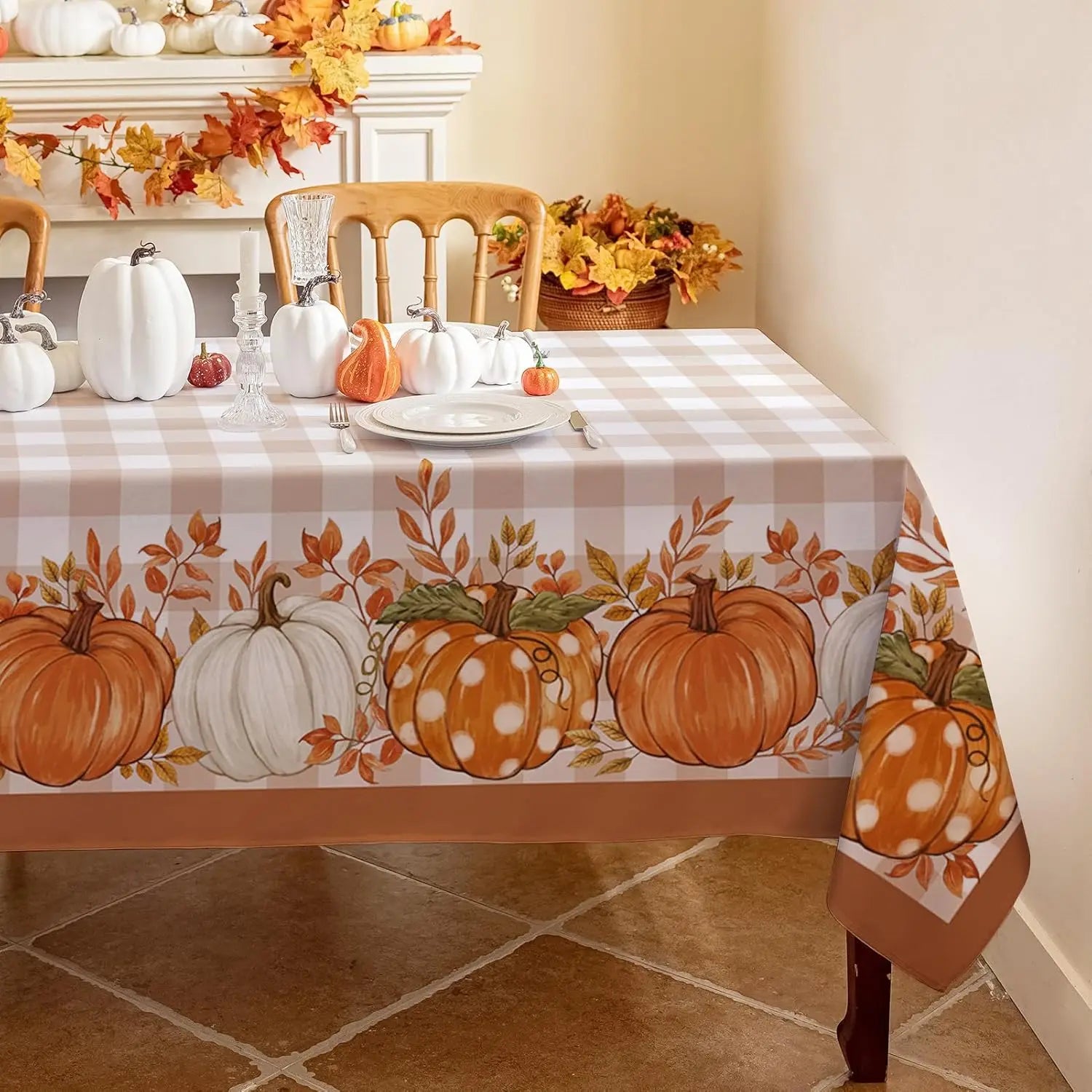 Buffalo Plaid Harvest Tablecloth