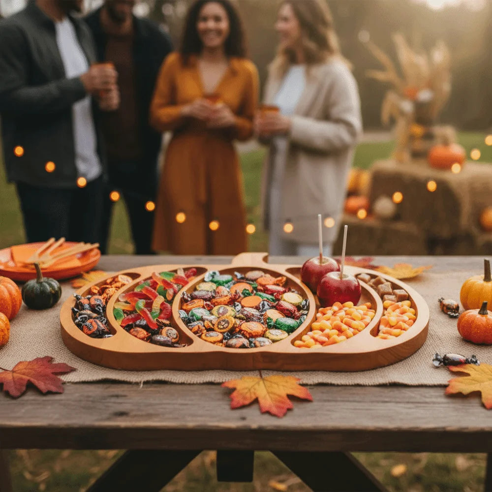 Pumpkin Charcuterie Snack Tray