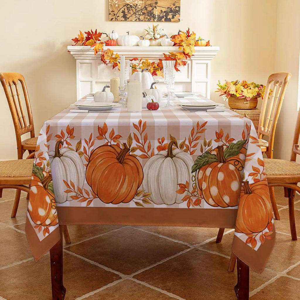 Buffalo Plaid Harvest Tablecloth