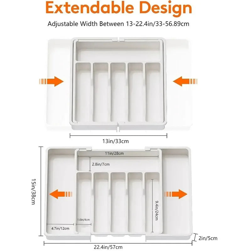 Adjustable Flatware Tableware Organizer