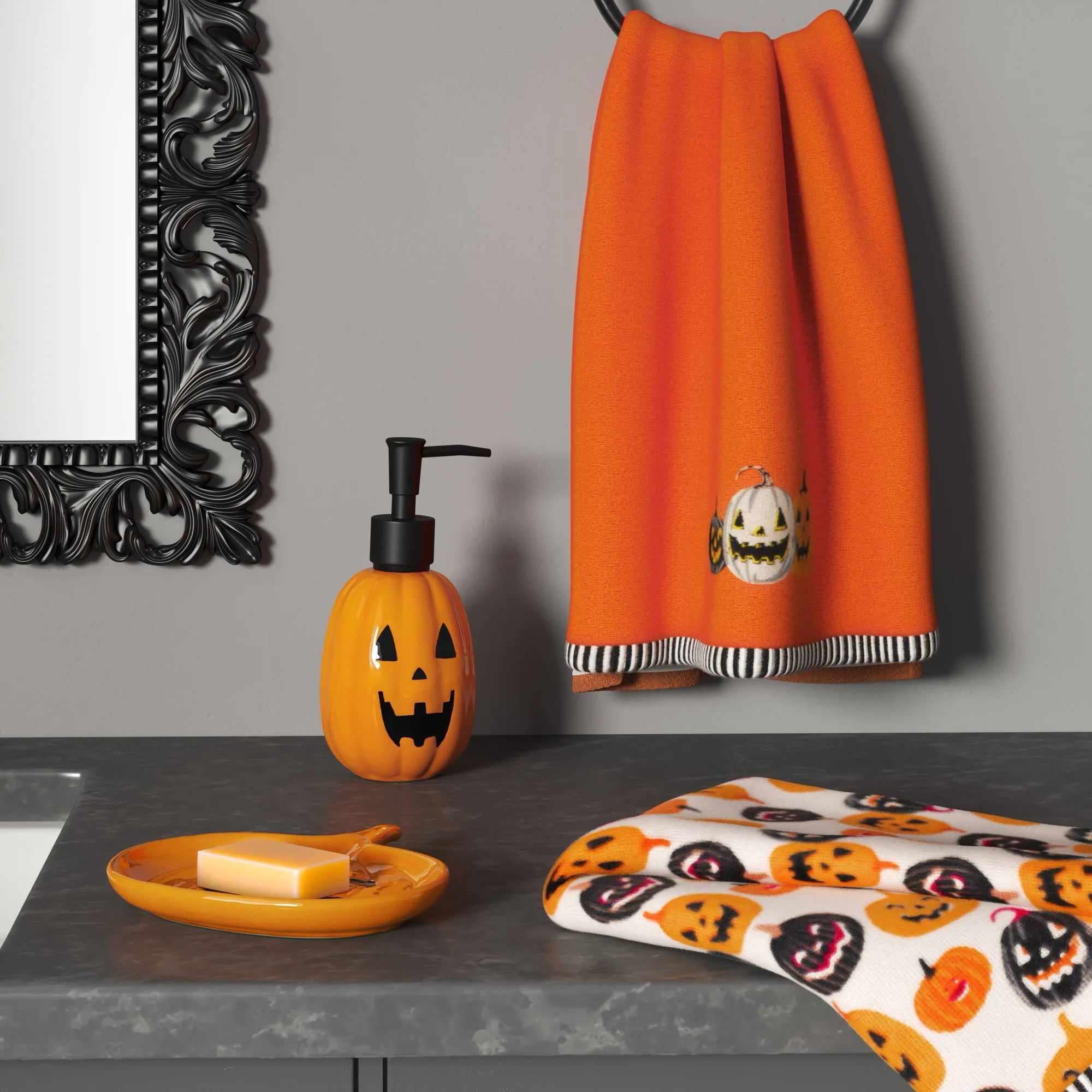 Pumpkin Bathroom Tray